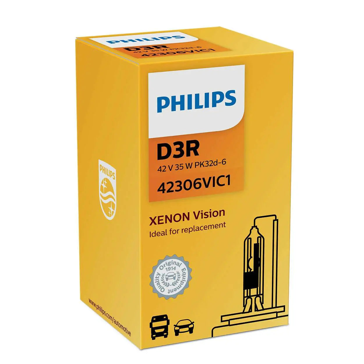 D3R 35W PK32d-6 Xenon Vision 4400K Philips Autoteile TRUST