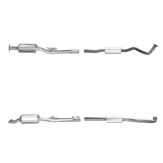 BM CATALYSTS Homologiert Diesel Kat & DPF für MITSUBISHI OUTLANDER 2L Diesel | Euro 4 | OEM: 1570A852 Autoteile TRUST