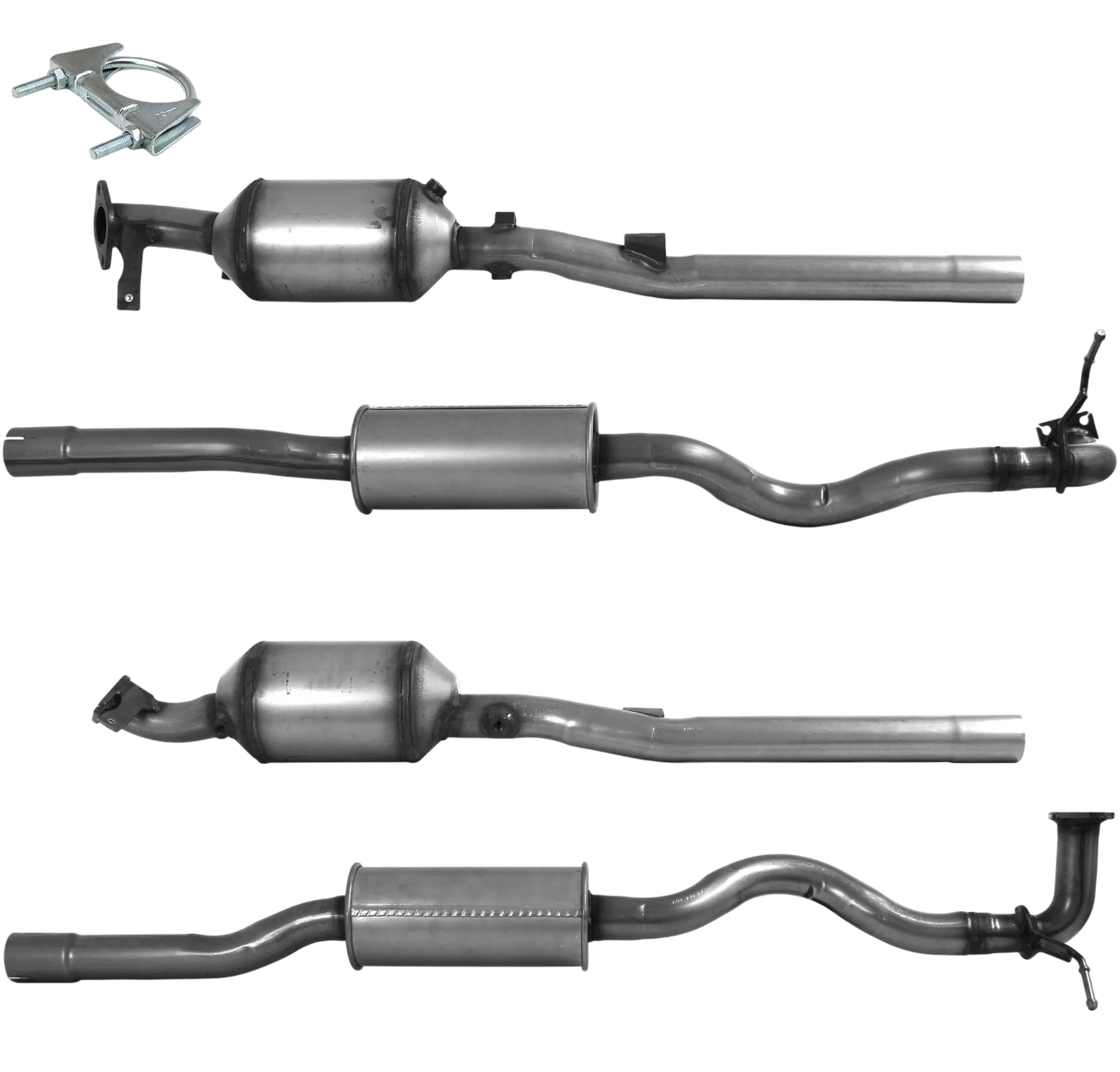 BM CATALYSTS Homologiert Diesel Kat & DPF für CITROEN C4 AIRCROSS 1.8L Diesel | Euro 5 | OEM: 1570B203 Autoteile TRUST