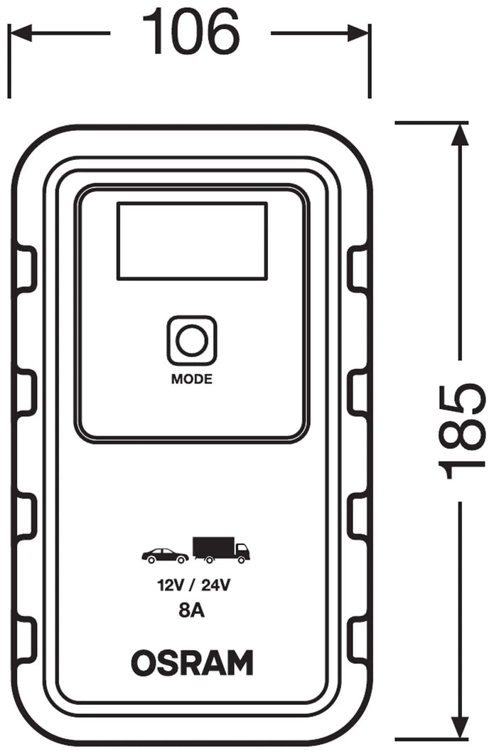 BATTERYcharge 908 Intelligentes Batterielade- und Batteriewartungsgerät OSRAM Autoteile TRUST