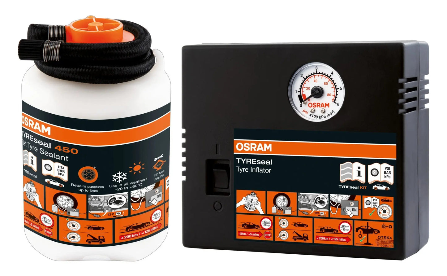 TYREseal KIT Reifendichtmittel-Reparatursatz OSRAM Autoteile TRUST
