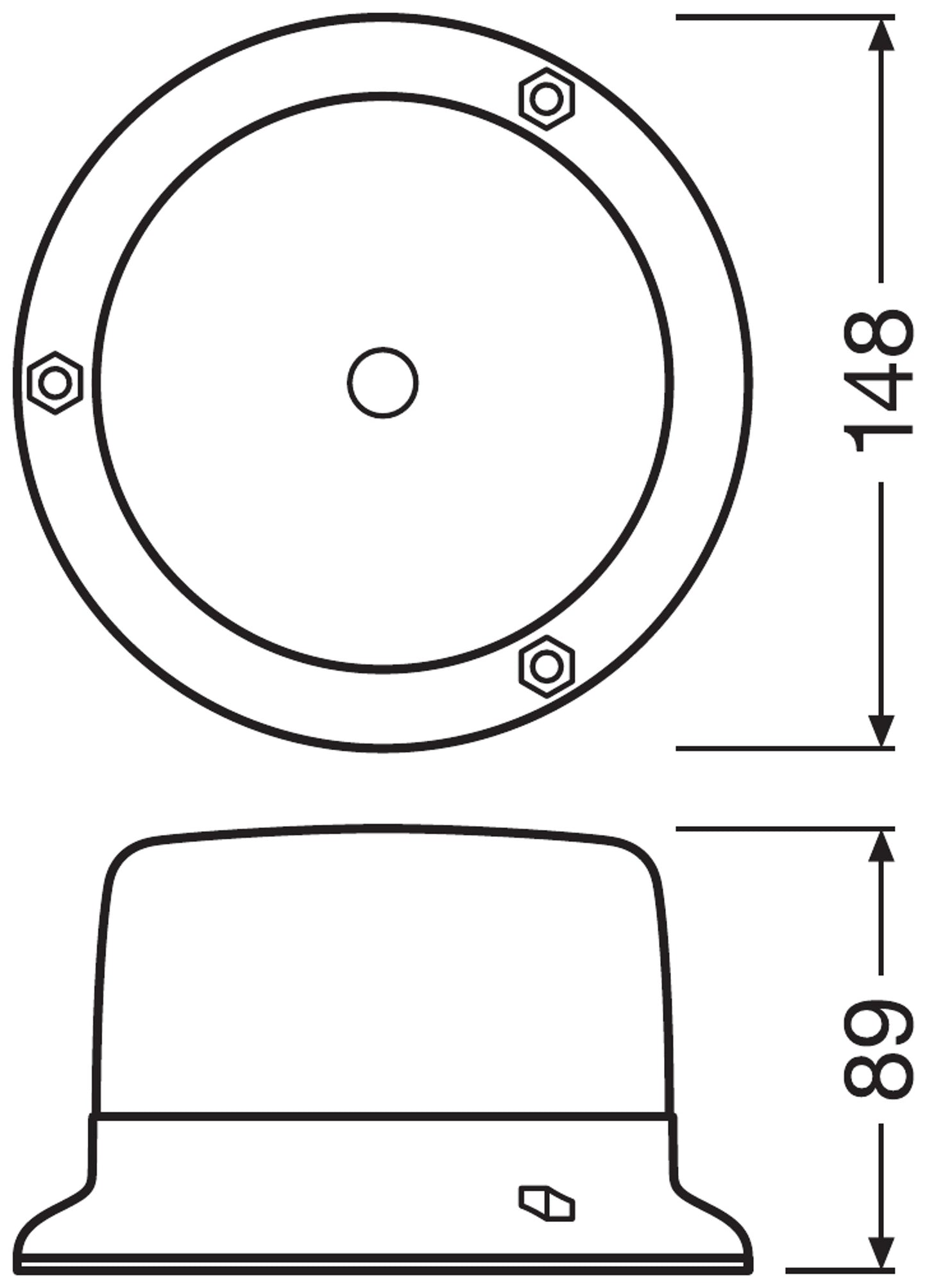 LIGHTsignal LED BEACON LIGHT 360° Rundumkennleuchte Warnlicht 12&24V OSRAM Autoteile TRUST