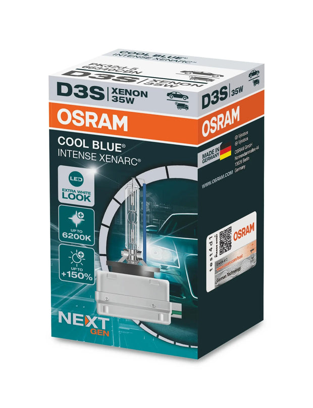D3S 12V+24V 35W PK32d-5 XENARC COOL BLUE INTENSE NextGen. 6200K +150% OSRAM Autoteile TRUST