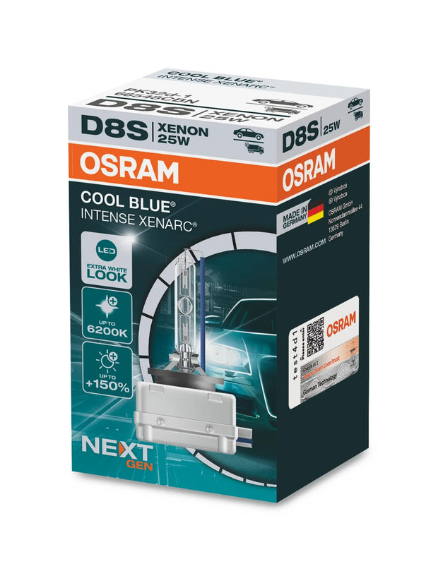 D8S 12V+24V 25W PK32D-1 XENARC COOL BLUE INTENSE NextGen. 6200K +150% OSRAM Autoteile TRUST