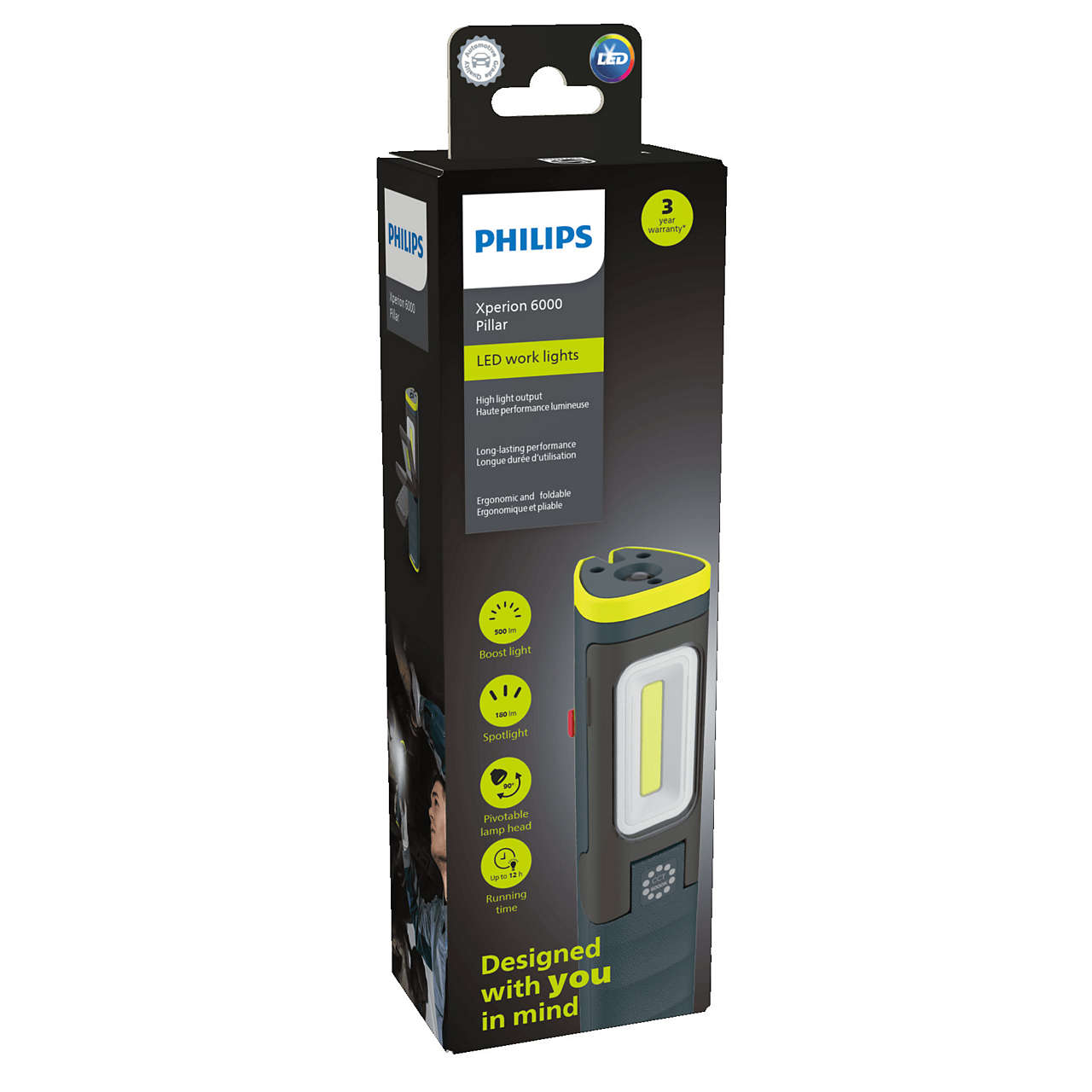 LED Wekstattlampe Xperion 6000 Kabellos 220V Philips Autoteile TRUST