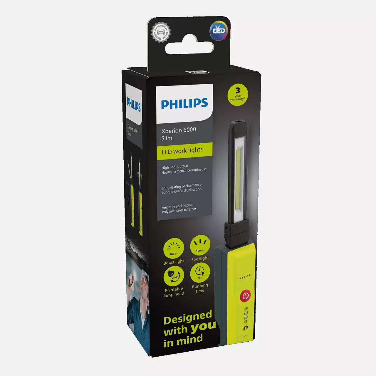 LED Inspektion Werkstattlampe Xperion 6000 110-240V EU plug Philips Autoteile TRUST