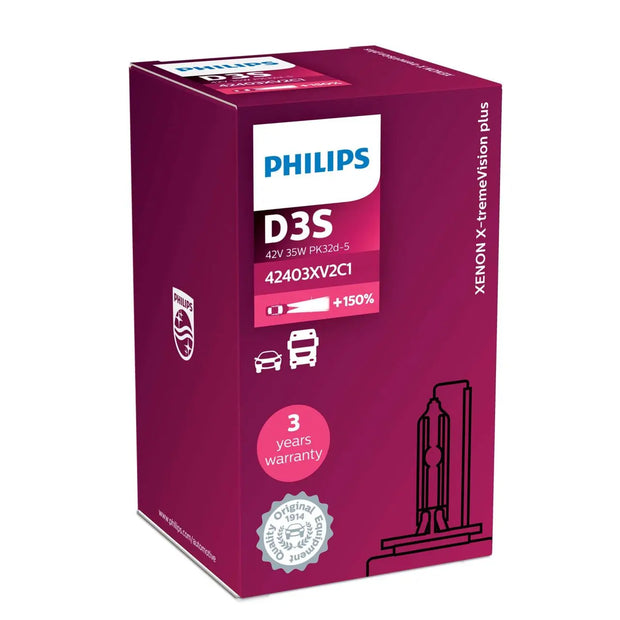 D3S 35W PK32d-5 X-treme Vision +150% Xenon Philips Autoteile TRUST