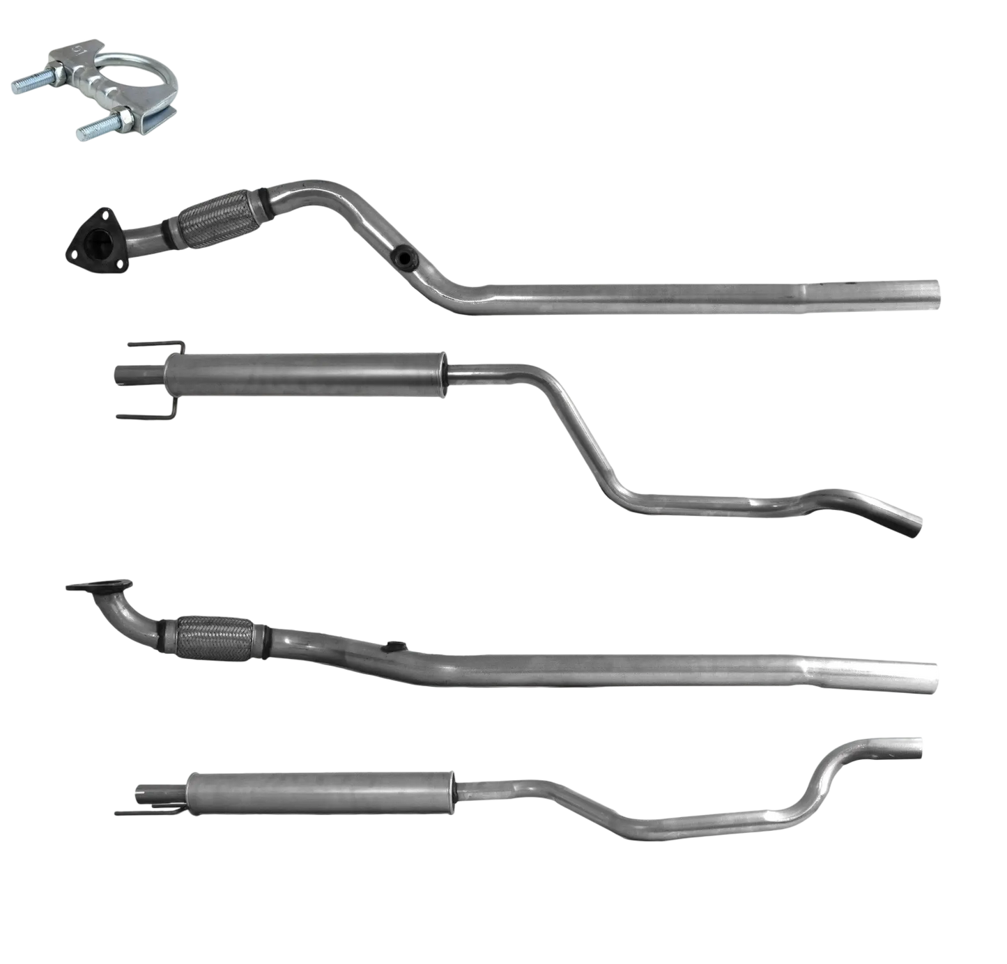 BM CATALYSTS Abgasrohr für OPEL MERIVA A 1.6L Benzin | Euro 3 oder 4 | OEM: 5852199 Autoteile TRUST