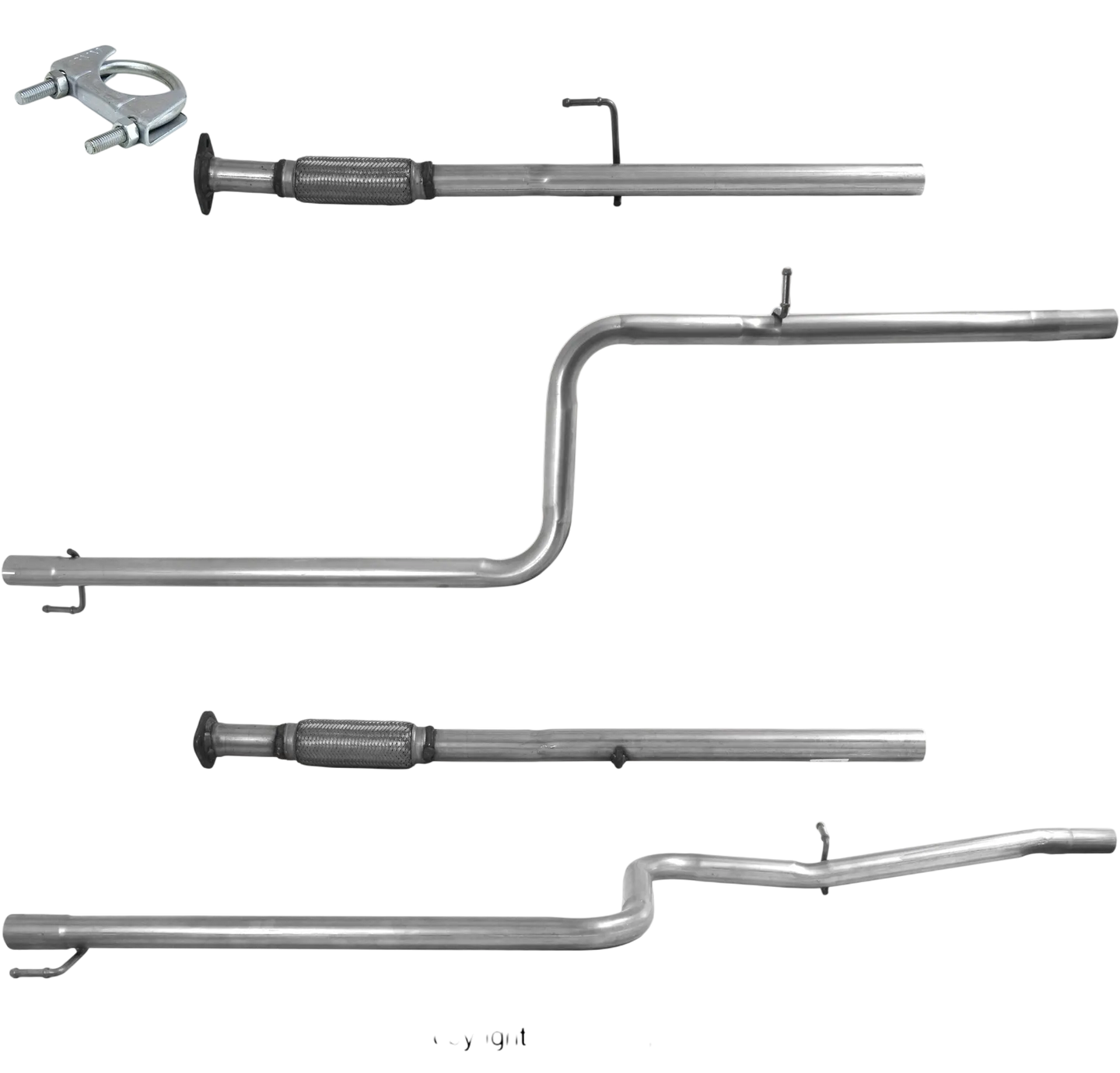 BM CATALYSTS Abgasrohr für FIAT DOBLO 1.4L Benzin | Euro 4 | OEM: 51781914 Autoteile TRUST