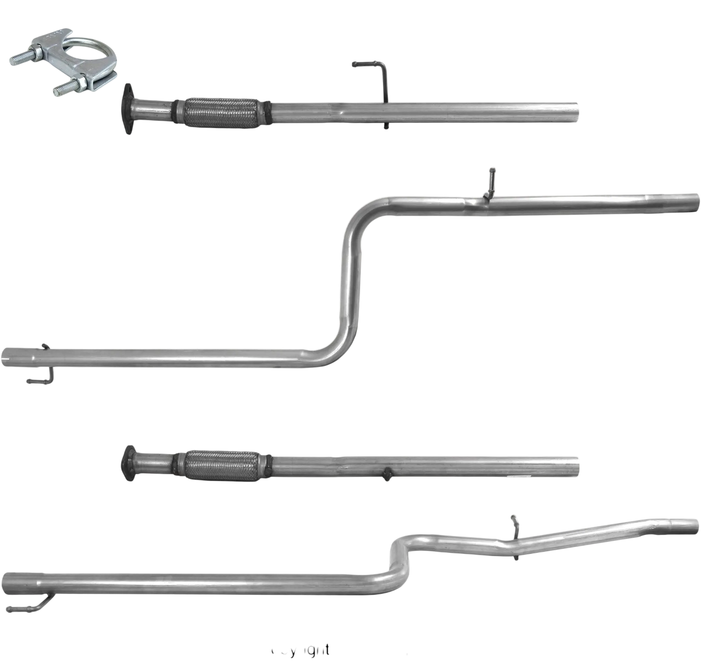 BM CATALYSTS Abgasrohr für FIAT DOBLO 1.4L Benzin | Euro 4 | OEM: 51781914 Autoteile TRUST
