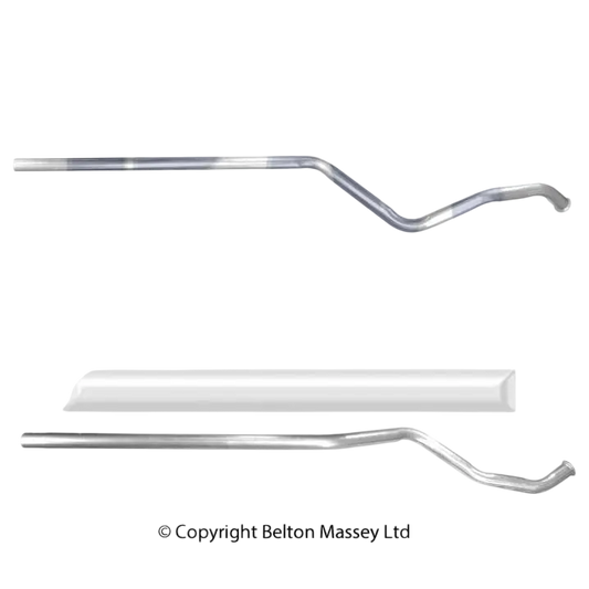 BM CATALYSTS Abgasrohr für RENAULT LAGUNA 1.5L Diesel | Euro 4 | OEM: 208620043R Autoteile TRUST