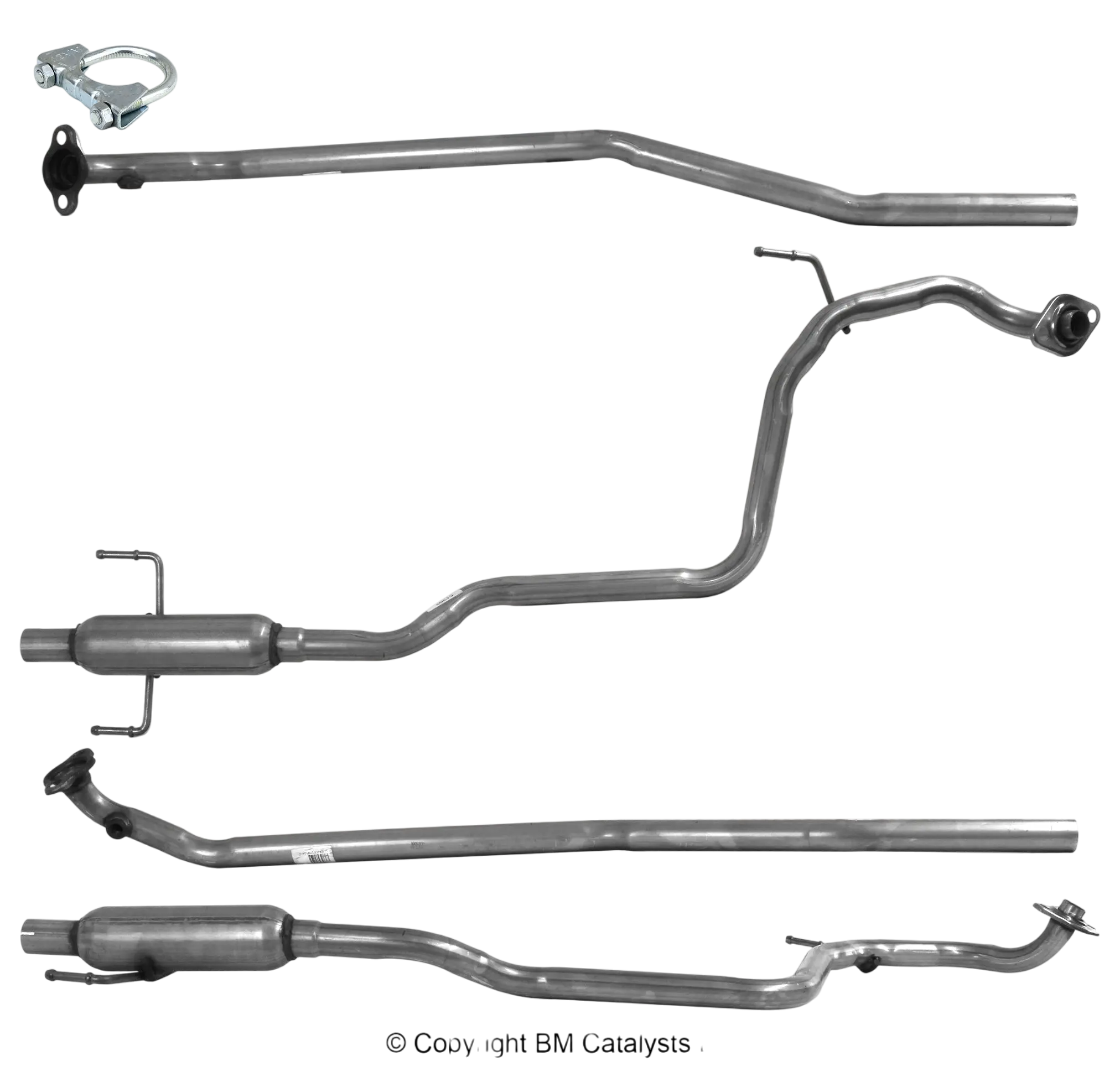 Autoteile BM CATALYSTS Abgasrohr für TOYOTA YARIS 1L Benzin | Euro 4 | OEM: 174100Q020 bei Autoteile TRUST