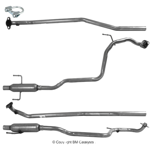 BM CATALYSTS Abgasrohr für TOYOTA YARIS 1L Benzin | Euro 4 | OEM: 174100Q020 Autoteile TRUST