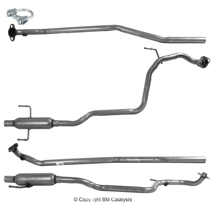 Autoteile BM CATALYSTS Abgasrohr für TOYOTA YARIS 1L Benzin | Euro 4 | OEM: 174100Q020 bei Autoteile TRUST