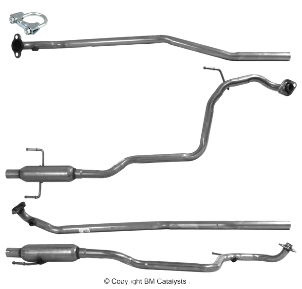BM CATALYSTS Abgasrohr für TOYOTA YARIS 1L Benzin | Euro 4 | OEM: 174100Q020 Autoteile TRUST