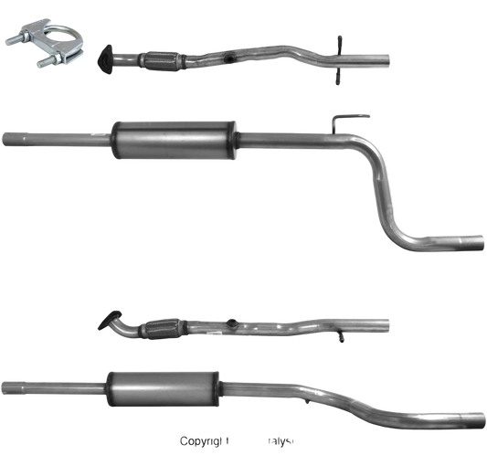 BM CATALYSTS Abgasrohr für OPEL MERIVA B 1.4L Benzin | Euro 5 oder 6 | OEM: 95507077 Autoteile TRUST