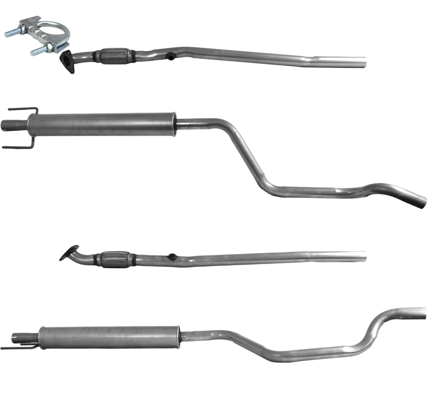 BM CATALYSTS Abgasrohr für OPEL MERIVA A 1.4L Benzin | Euro 4 | OEM: 13107573 Autoteile TRUST