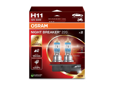 Autoteile 2x H11 12V 55W PGJ19-2 NIGHT BREAKER® 220 +220% 2 St. OSRAM bei Autoteile TRUST