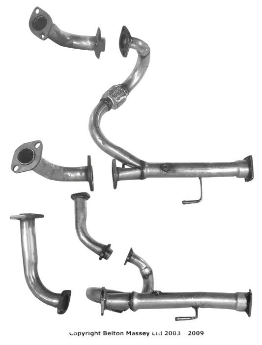 BM CATALYSTS Abgasrohr für ISUZU SOLDAT 3.2L Benzin | Euro 2 | OEM: 8970302761 Autoteile TRUST
