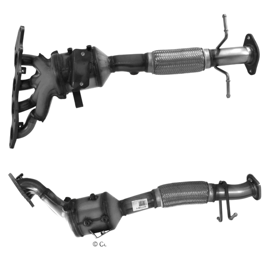 BM CATALYSTS Homologiert Benzin Kat für MAZDA 3 2L Benzin | Euro 4 | OEM: LFZ22050XC Autoteile TRUST