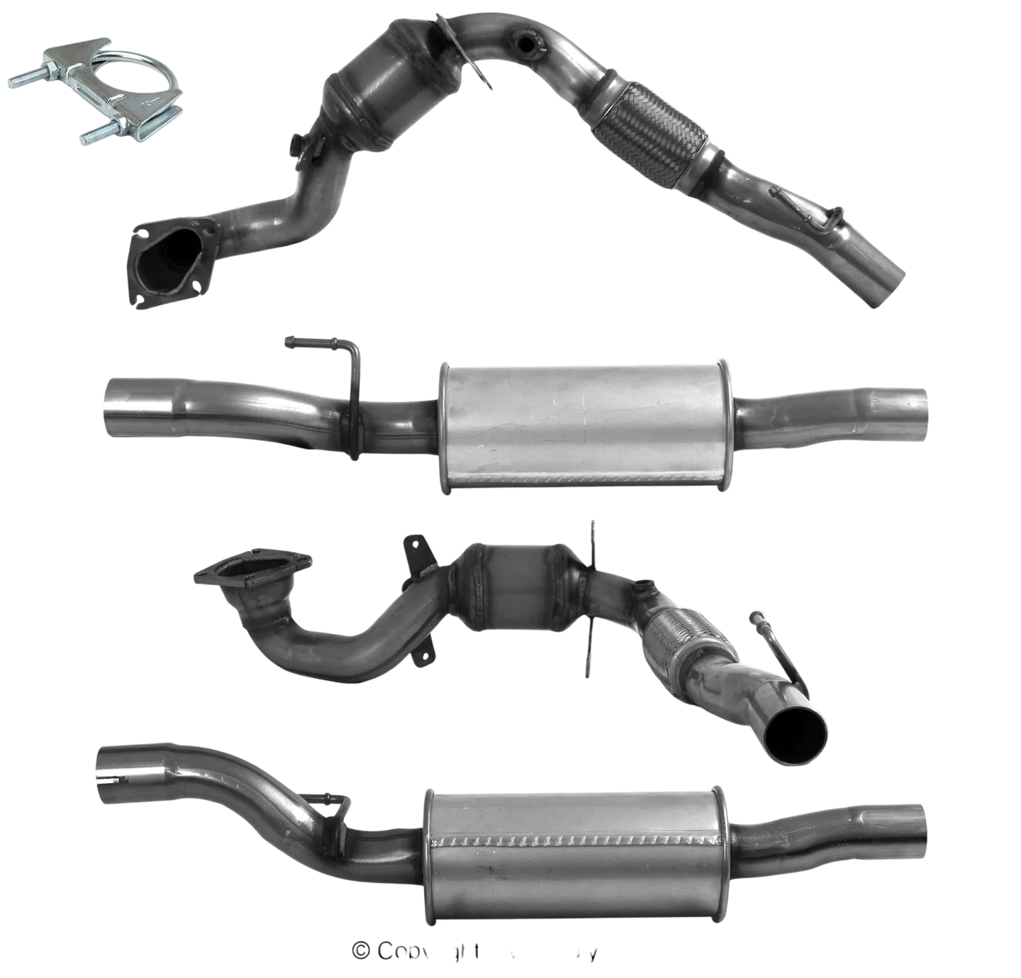 BM CATALYSTS Homologiert Benzin Kat für AUDI A1 1.4L Benzin | Euro 5 | OEM: 6R0254501AX Autoteile TRUST
