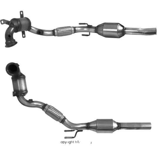 BM CATALYSTS Homologiert Benzin Kat für AUDI 2. Quartal 1L Benzin | Euro 6 | OEM: 5Q0254503GX Autoteile TRUST