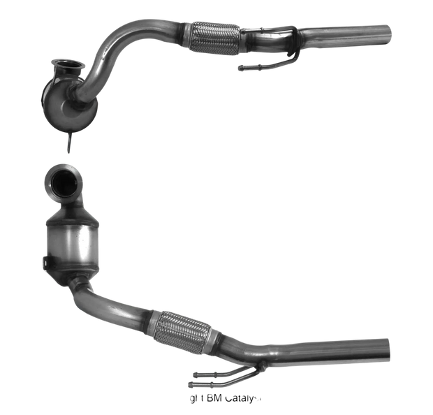 BM CATALYSTS Homologiert Benzin Kat für VOLKSWAGEN HOCH 1L Benzin | Euro 6 | OEM: 1S0254500CX Autoteile TRUST