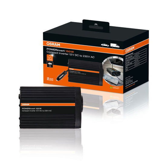 POWERinvert Modified Sine Wave Inverter 12V DC 150W OSRAM Autoteile TRUST