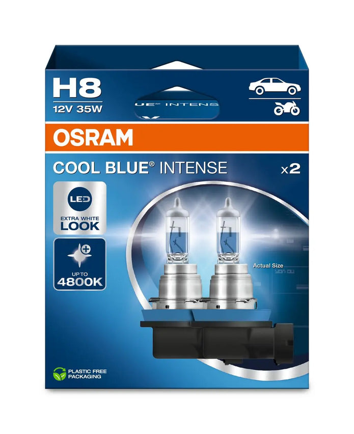 Autoteile 2x H8 12V 35W PGJ19-1 Cool Blue INTENSE NextGen. 4800K +100% . OSRAM bei Autoteile TRUST