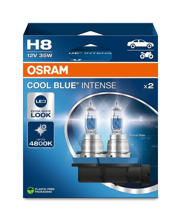 H8 12V 35W PGJ19-1 Cool Blue INTENSE NextGen. 4800K +100% 2St. OSRAM Autoteile TRUST
