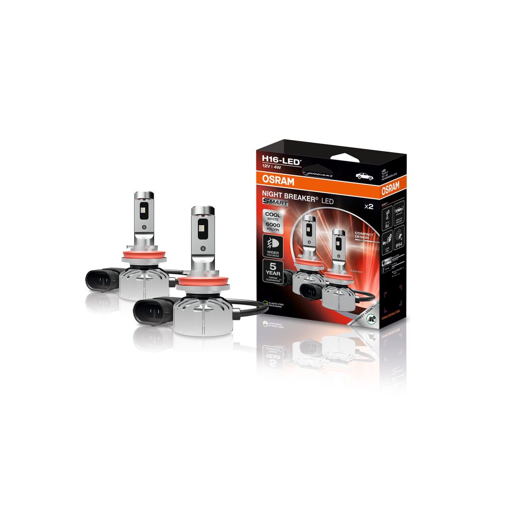 H16 NIGHT BREAKER LED SMART StVZO-Konforme LED 2St. OSRAM Autoteile TRUST