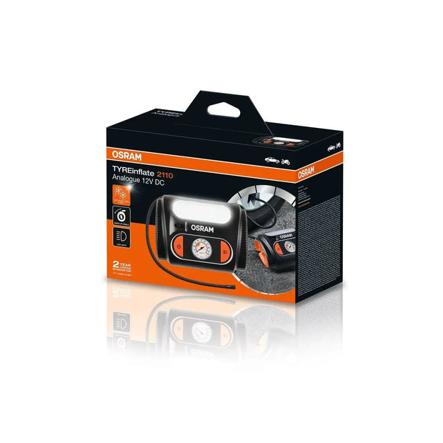 TYREinflate 2110 Schnelle Reifenpumpe mit Kabel 2 Jahre Garantie  OSRAM 