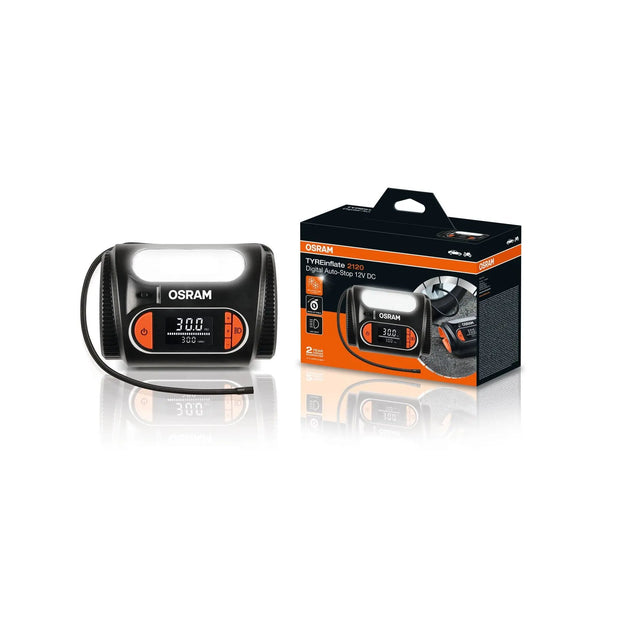 TYREinflate 2120 Schnelle Reifenpumpe mit Kabel 2 Jahre Garantie  OSRAM 