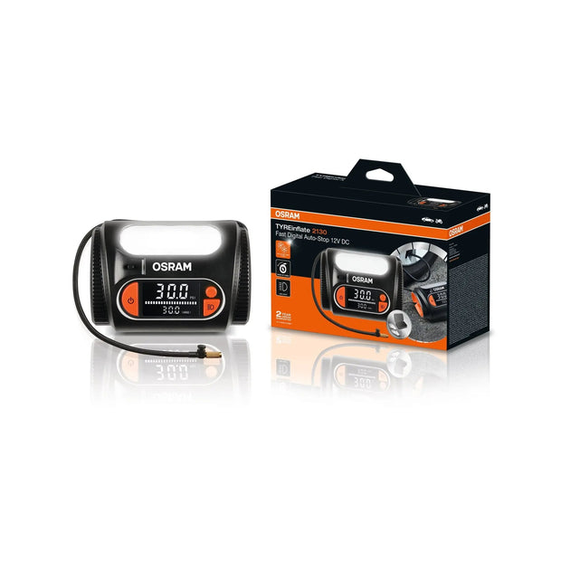 TYREinflate 2130 Schnelle Reifenpumpe mit Kabel 2 Jahre Garantie  OSRAM 