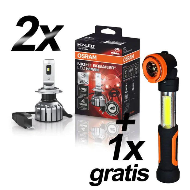 2x H7 NIGHT BREAKER LED Motorrad + 1x LEDIL481 Autoteile TRUST