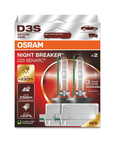 Autoteile 2x D3S 35W XENARC® NIGHT BREAKER® 220 3 Jahre Garantie* 2 St. OSRAM bei Autoteile TRUST