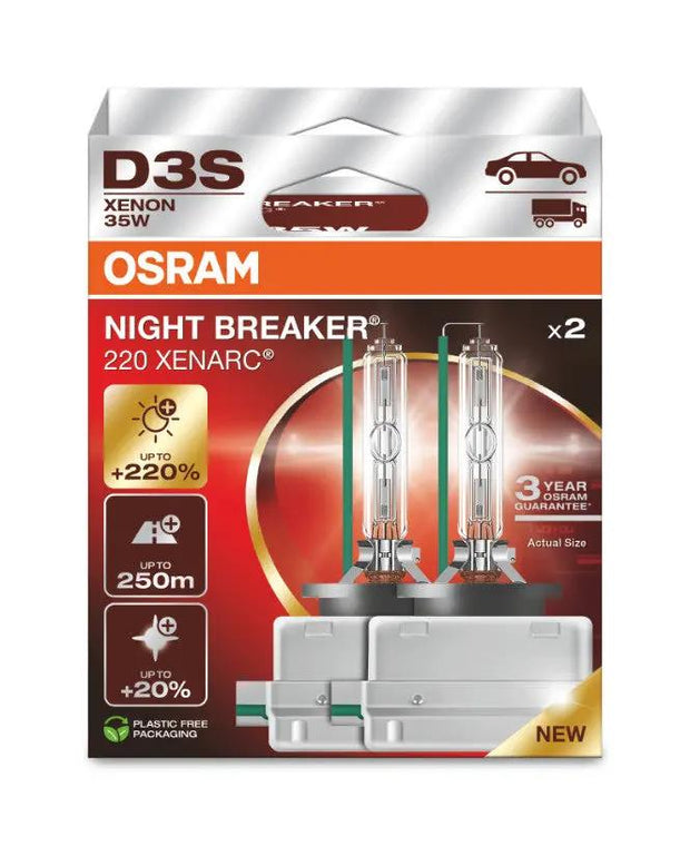 D3S 35W XENARC® NIGHT BREAKER® 220 3 Jahre Garantie* 2 St. OSRAM Autoteile TRUST